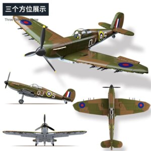 World War Army Military Soldiers SWAT UK: Spitfire Fighter F MK. la type Model Building Blocks Bricks Toys Gift