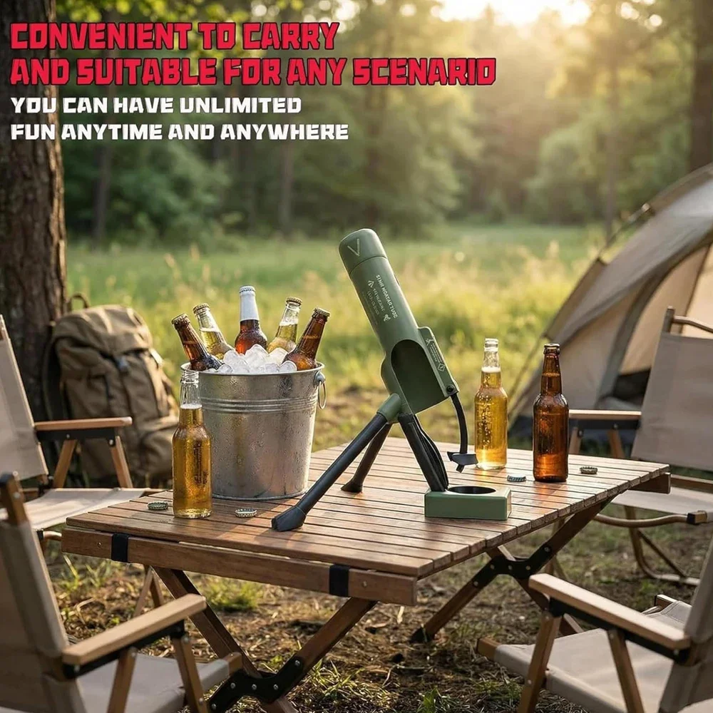 Mortar Beer Bottle Opener Tactical Cap Launcher Hands Free Push Down Fun Cap Launching Game For Home Bar Party Game Night Mortar Beer Bottle Opener Tactical Cap Launcher Hands Free Push Down Fun Cap Launching Game For Home Bar Party Game Night